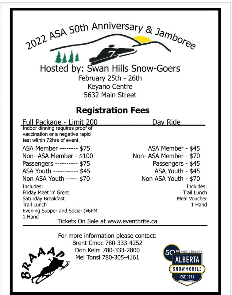 Jamboree In The Hills 2022 Schedule Asa Jamboree 2022 - Swan Hills - February 26, 2022 | Snow And Mud Home